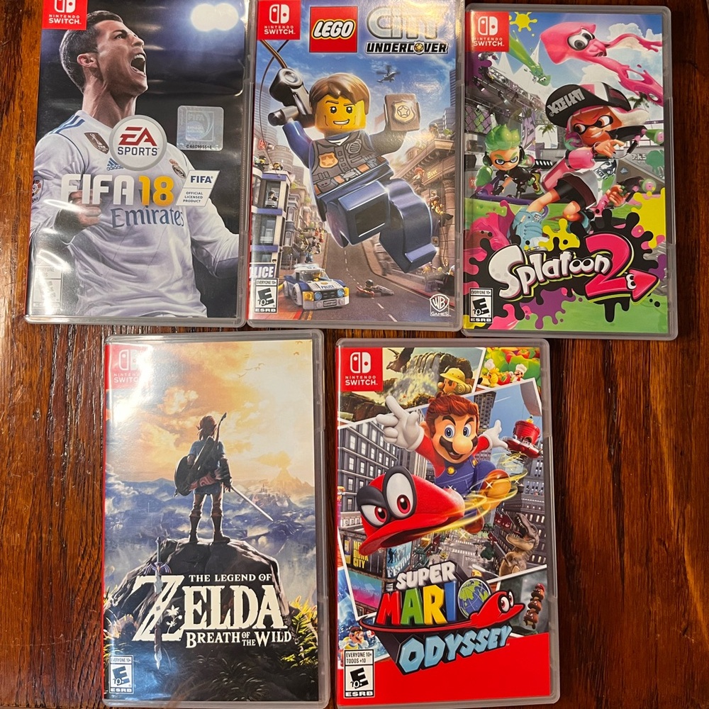 Nintendo Switch Bundle of 5 Games